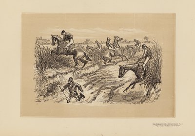 The Tumbletown Steeple-Chase, nº 7, The Lane (grabado) de Hablot Knight (1815 92) Browne