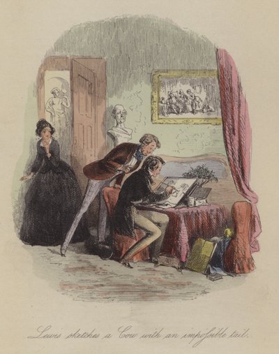 Ilustración de Lewis Arundel o El Ferrocarril de la Vida por Frank E Smedley de after Hablot Knight Browne