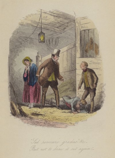 Ilustración de Lewis Arundel o El Ferrocarril de la Vida de Frank E Smedley de after Hablot Knight Browne