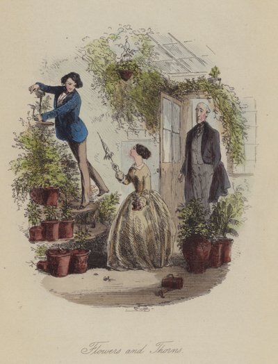 Ilustración de Lewis Arundel o El Ferrocarril de la Vida de Frank E Smedley de after Hablot Knight Browne