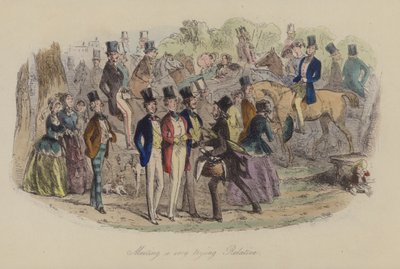 Ilustración de Lewis Arundel o El Ferrocarril de la Vida por Frank E Smedley de after Hablot Knight Browne