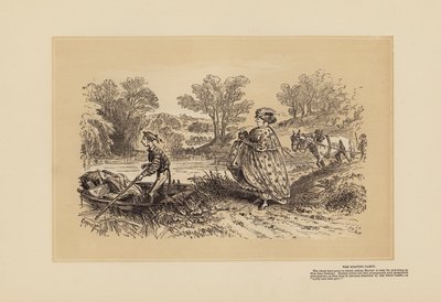 Angling Sketches, No 3, A Bouncer (grabado) de Hablot Knight (1815 92) Browne
