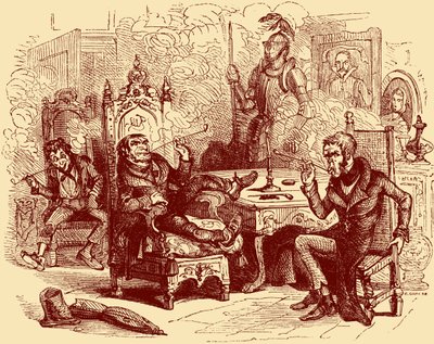 La tienda de antigüedades de Charles Dickens de Hablot Knight Browne