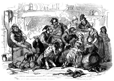 La tienda de antigüedades de Charles Dickens de Hablot Knight Browne