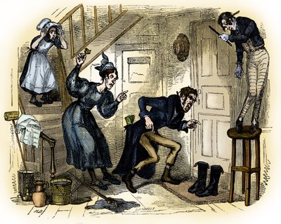 La tienda de antigüedades de Charles Dickens de Hablot Knight Browne
