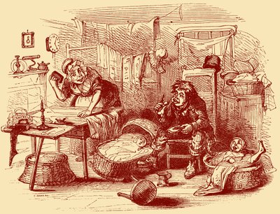 La tienda de antigüedades de Charles Dickens de Hablot Knight Browne