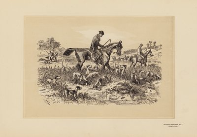 Bocetos de caza, nº 1, De tapadillo (grabado) de Hablot Knight (1815 92) Browne