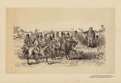 Bocetos de caza, nº 2, Una conferencia sobre agricultura (grabado) de Hablot Knight (1815 92) Browne