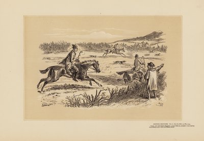 Bocetos de caza, nº 6, Sobre las colinas y muy lejos (grabado) de Hablot Knight (1815 92) Browne