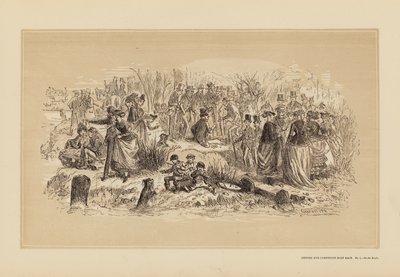Oxford and Cambridge Boat Race, No 1, On the Banks (grabado) de Hablot Knight (1815 92) Browne