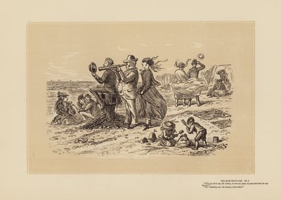Sea-Side Sketches, No 5, So very Obliging (grabado) de Hablot Knight (1815 92) Browne