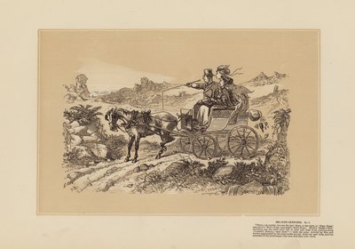 Sea-Side Sketches, No 7, Doing the Picturesque (grabado) de Hablot Knight (1815 92) Browne