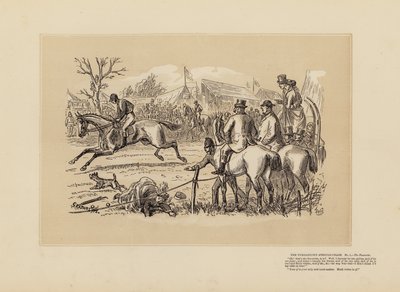 The Tumbletown Steeple-Chase, nº 1, The Favourite (grabado) de Hablot Knight (1815 92) Browne