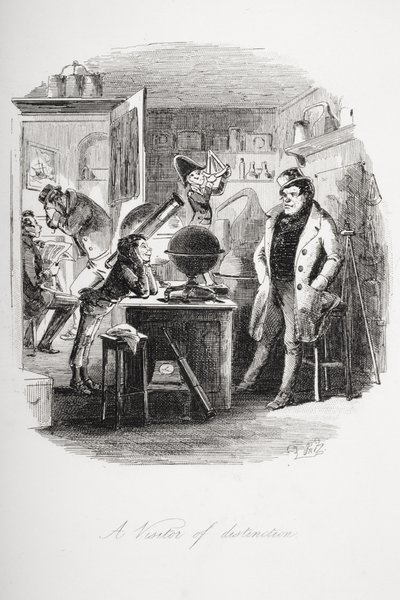 Un visitante distinguido, ilustración de 
