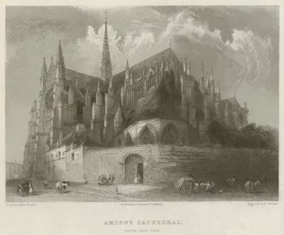 Catedral de Amiens, vista sureste de Hablot Knight Browne