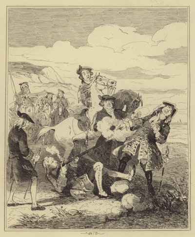 Campbell Disparando al Conde de Eglinton de Hablot Knight Browne