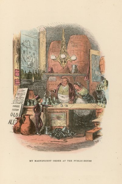 Ilustración para David Copperfield de Hablot Knight Browne