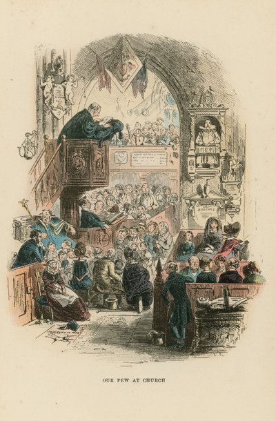 Ilustración para David Copperfield de Hablot Knight Browne