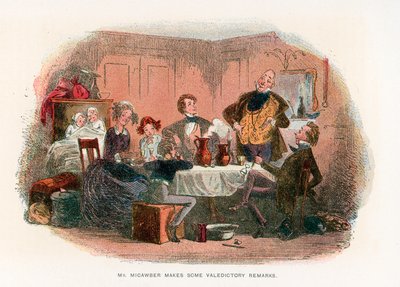 Ilustración para David Copperfield de Hablot Knight Browne