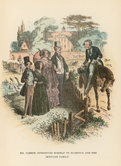 Ilustración para Dombey e hijo de Hablot Knight Browne