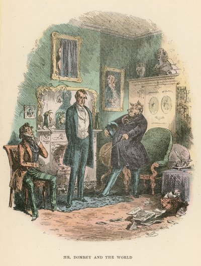 Ilustración para Dombey y Hijo de Hablot Knight Browne
