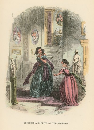 Ilustración para Dombey and Son de Hablot Knight Browne