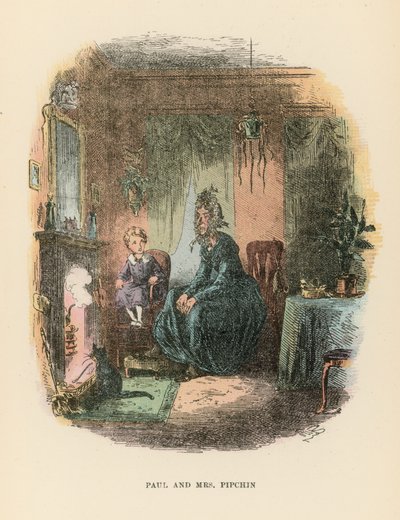 Ilustración para Dombey e hijo de Hablot Knight Browne