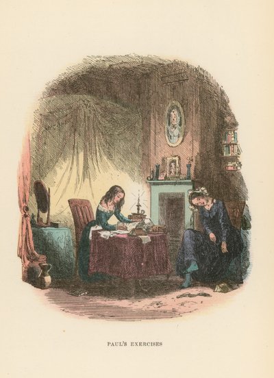 Ilustración para Dombey y Hijo de Hablot Knight Browne