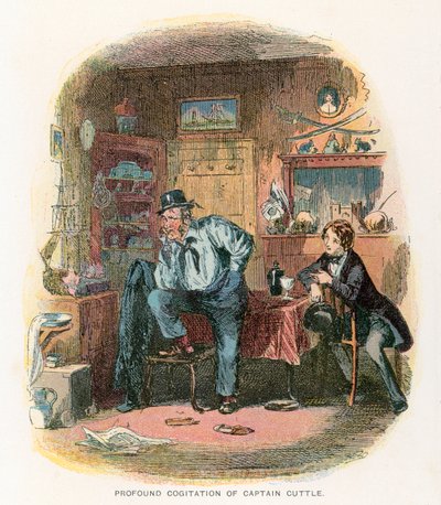 Ilustración para Dombey e Hijo de Hablot Knight Browne