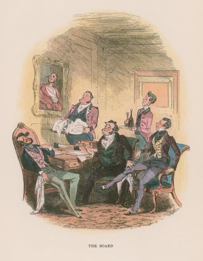 Ilustración para Martin Chuzzlewit de Hablot Knight Browne
