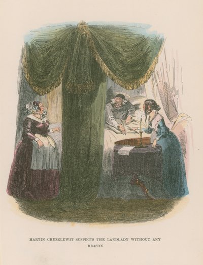 Ilustración para Martin Chuzzlewit de Hablot Knight Browne