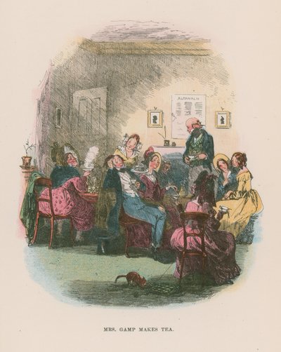 Ilustración para Martin Chuzzlewit de Hablot Knight Browne