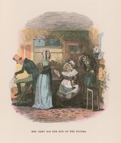 Ilustración para Martin Chuzzlewit de Hablot Knight Browne