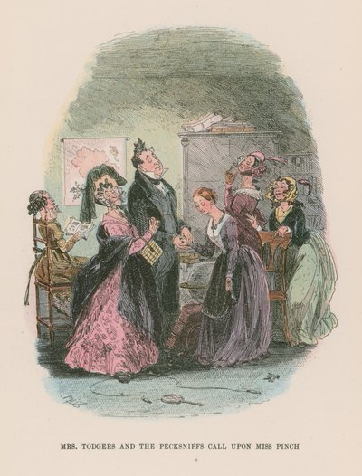 Ilustración para Martin Chuzzlewit de Hablot Knight Browne