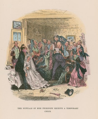 Ilustración para Martin Chuzzlewit de Hablot Knight Browne