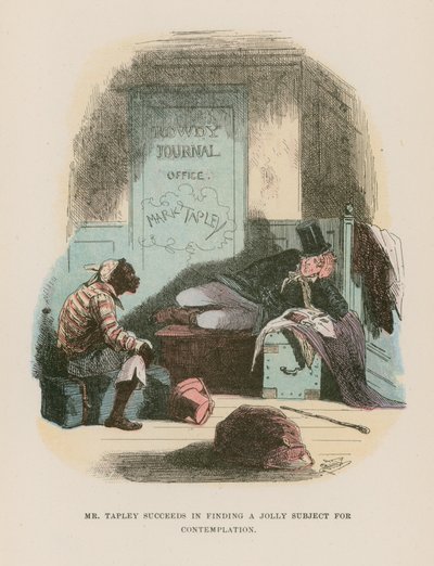 Ilustración para Martin Chuzzlewit de Hablot Knight Browne
