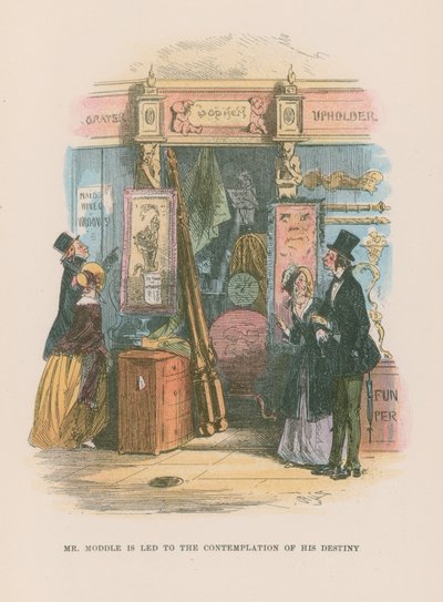 Ilustración para Martin Chuzzlewit de Hablot Knight Browne