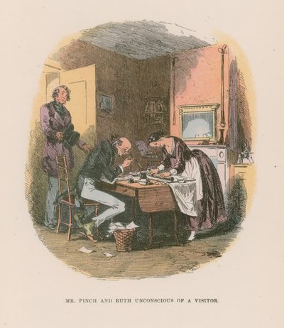 Ilustración para Martin Chuzzlewit de Hablot Knight Browne