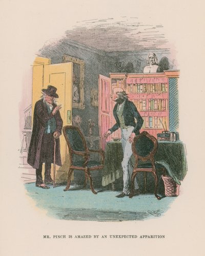 Ilustración para Martin Chuzzlewit de Hablot Knight Browne
