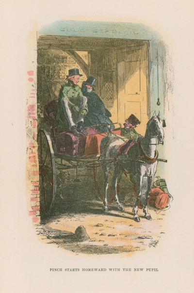 Ilustración para Martin Chuzzlewit de Hablot Knight Browne
