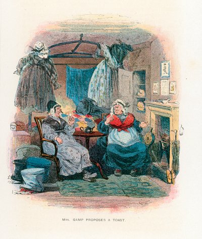 Ilustración para Martin Chuzzlewit de Hablot Knight Browne