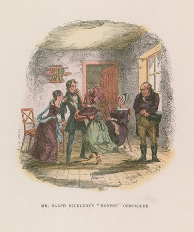 Ilustración para Nicholas Nickleby de Hablot Knight Browne