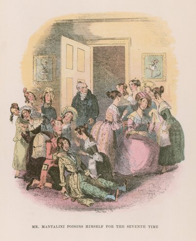 Ilustración para Nicholas Nickleby de Hablot Knight Browne