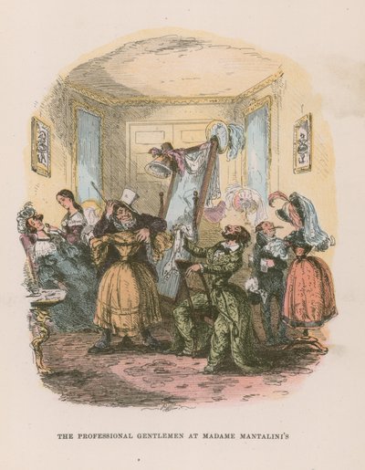 Ilustración para Nicholas Nickleby de Hablot Knight Browne