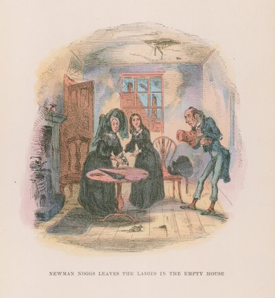 Ilustración para Nicholas Nickleby de Hablot Knight Browne