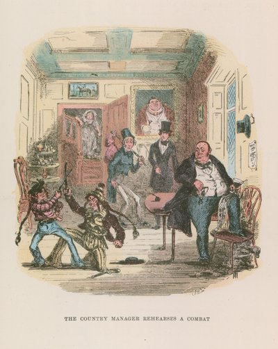 Ilustración para Nicholas Nickleby de Hablot Knight Browne