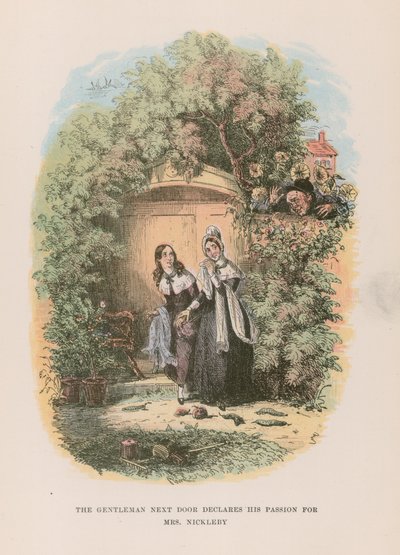 Ilustración para Nicholas Nickleby de Hablot Knight Browne