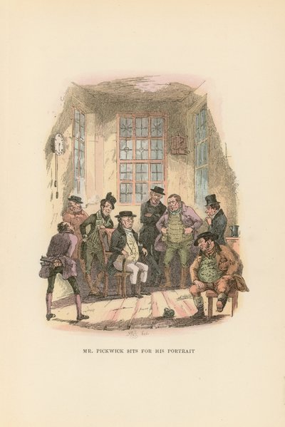 Ilustración para Pickwick Papers de Hablot Knight Browne