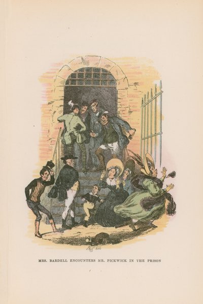 Ilustración para Pickwick Papers de Hablot Knight Browne