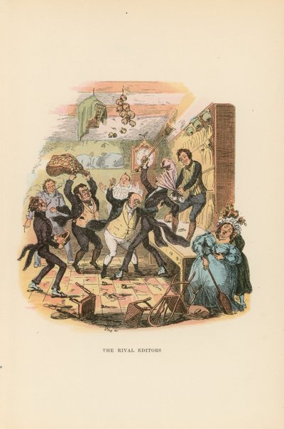 Ilustración para Pickwick Papers de Hablot Knight Browne